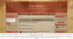 Desktop Screenshot of clubpoetico.it